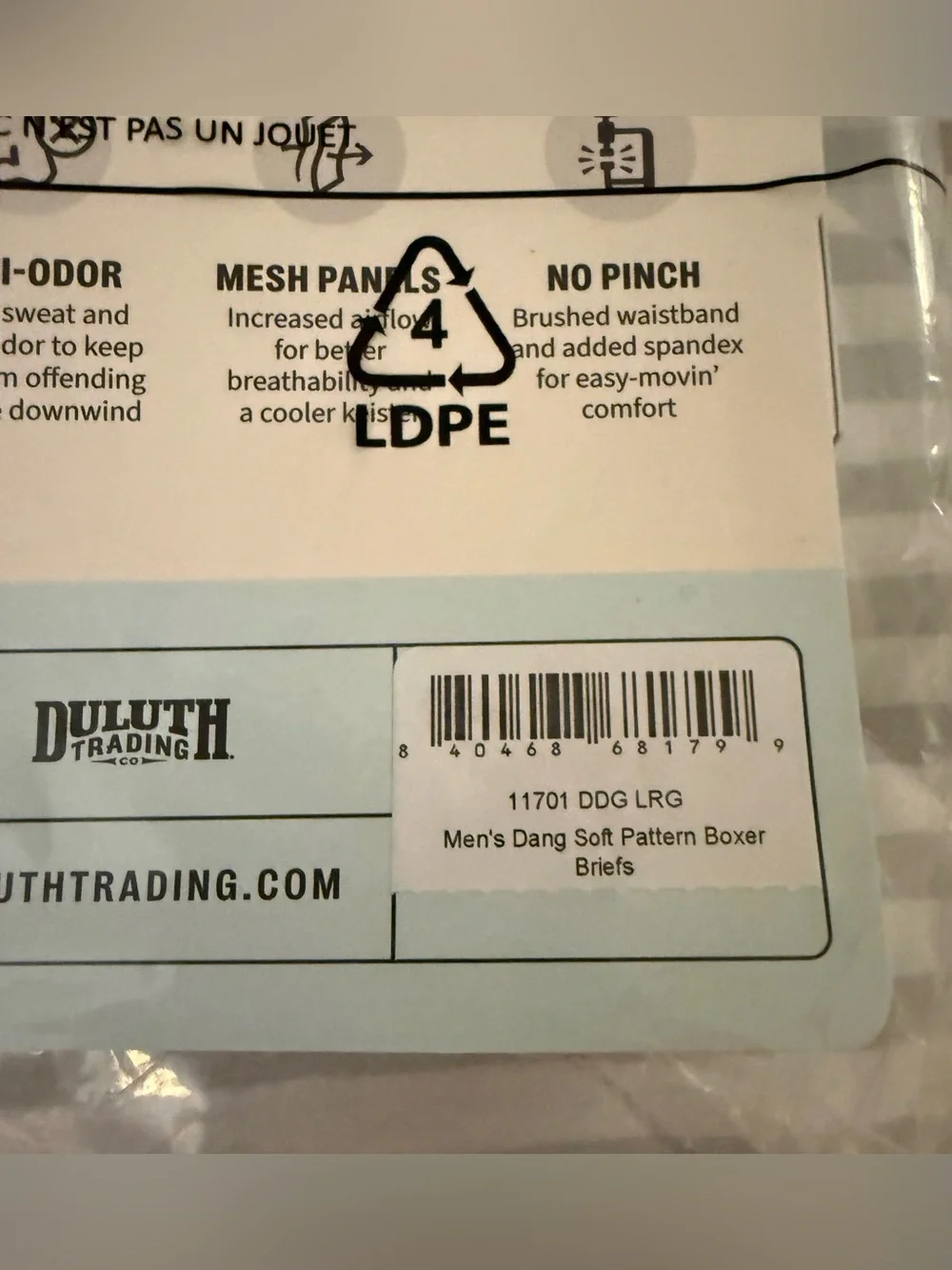 Duluth Trading Co. Dang Soft Boxer Brief Men’s Large Goose Print New Lot of 3